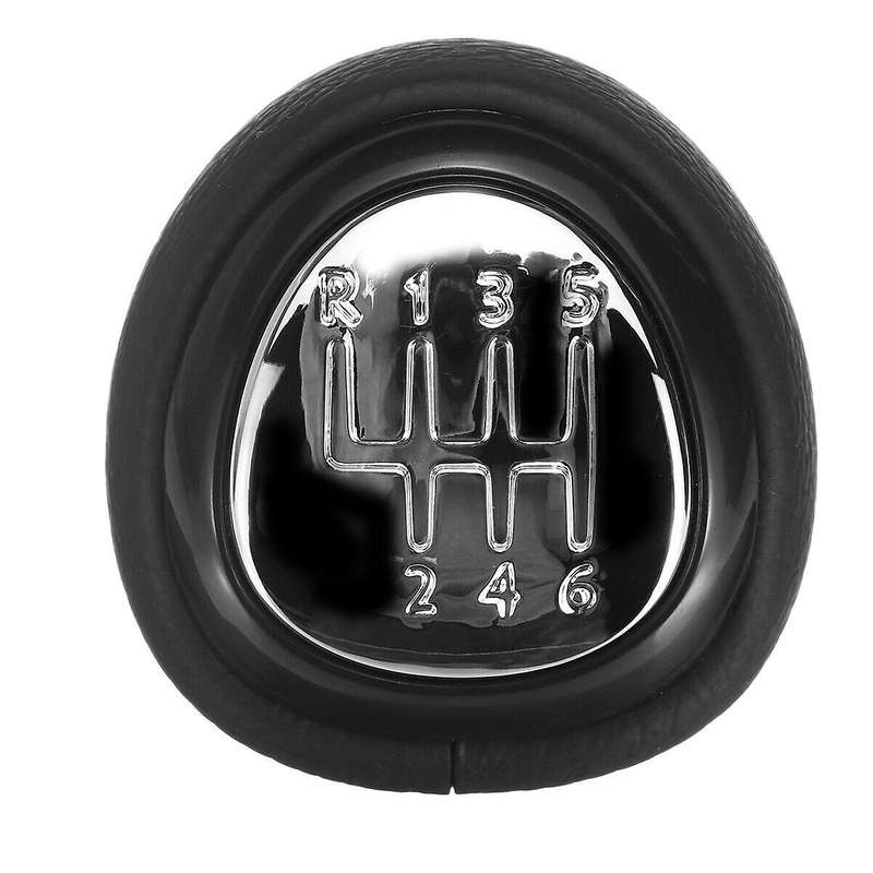 6 Speed Shift Knob Leather Lever Shifter for SAAB 93 9-3 2003-2012 Car Styling