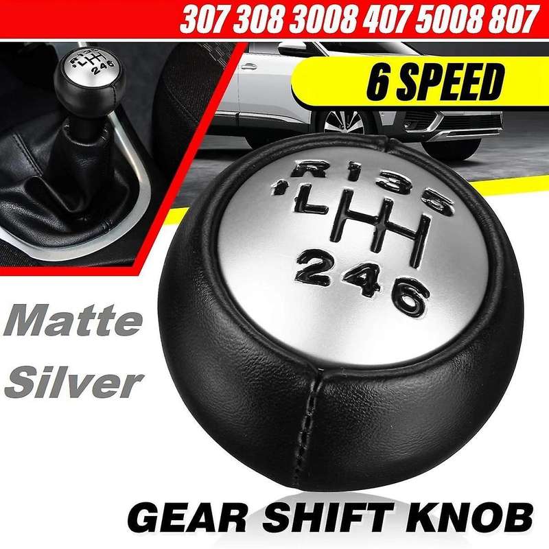 6 Speed Shift Knob for 307 308 3008 407 5008 807 Partner B9 Tepee C3 A51 C4 C4 C8 Berlingo