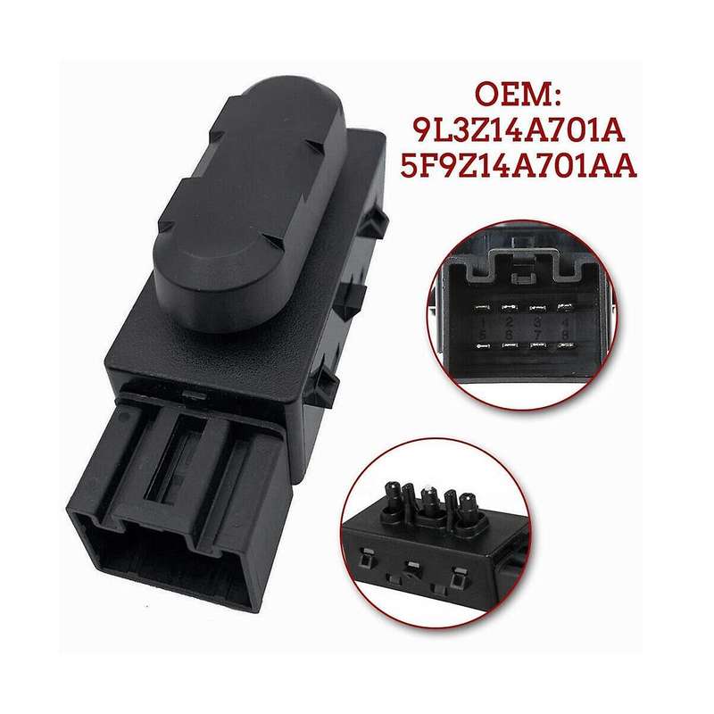 6 Way Power Seat Switch for F250 F350 F450 F550 Super Duty 2009-2014 9L3Z14A701A 5F9Z14A701AA