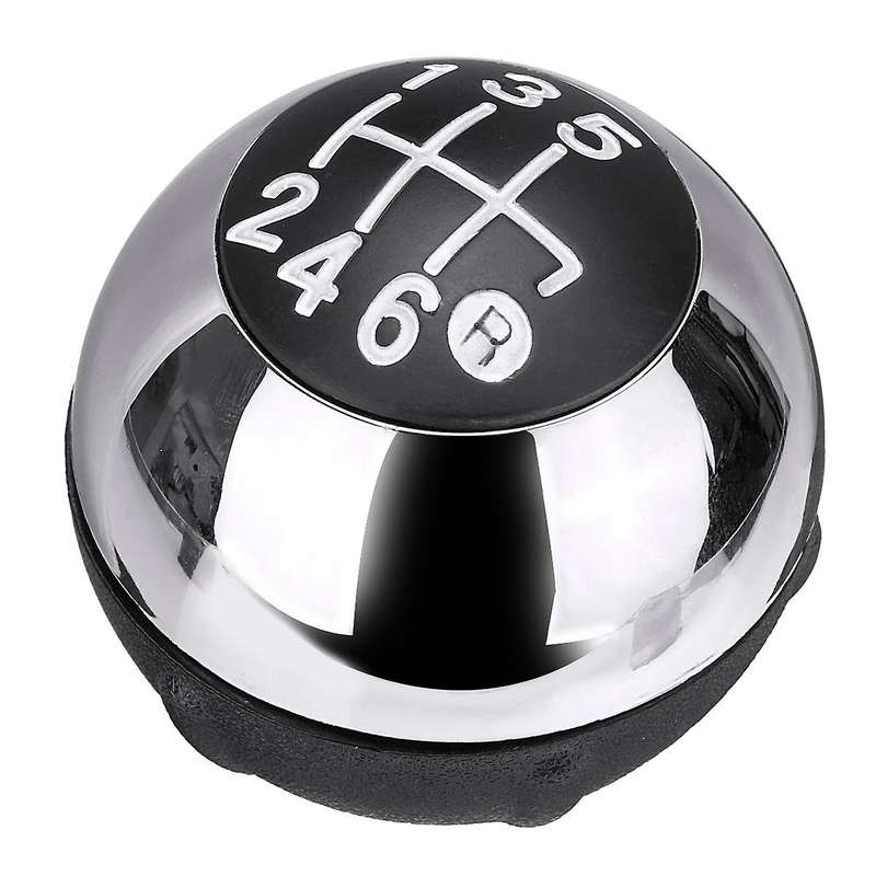 6 Speed Stick Shift Lever Knob Manual Transmission 55344048 for 500 2012-2018 Silver
