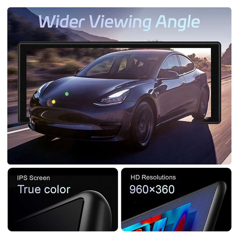 6.2 Inch HUD HD IPS Dashboard Display Screen for Model Y 2017-2023 Instrument Dashboard Head Up Disp