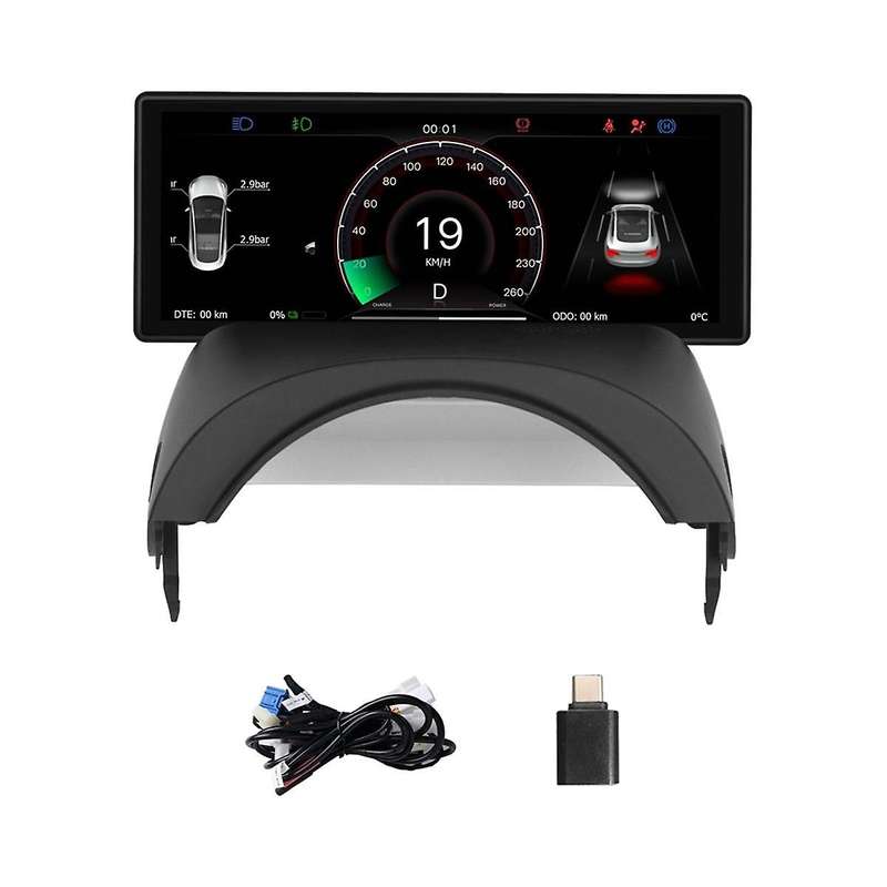 6.2 Inch HUD HD IPS Dashboard Display Screen for Model Y 2017-2023 Instrument Dashboard Head Up Disp