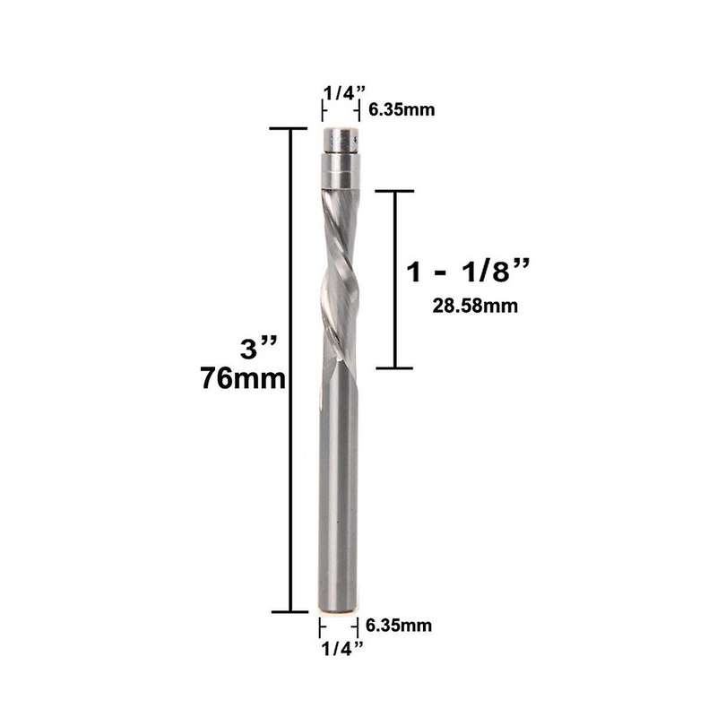 6.35mm Downward-rotating Trimming Prop Integral Alloy Handle with Bearing Profiling Trimming Woodwo