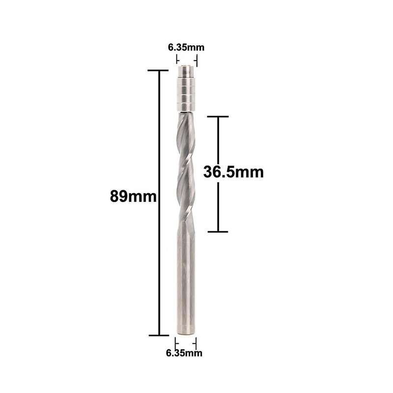 6.35mm Upward-rotating Trimming Prop Integral Alloy Handle with Bearing Profiling Trimming Woodwork