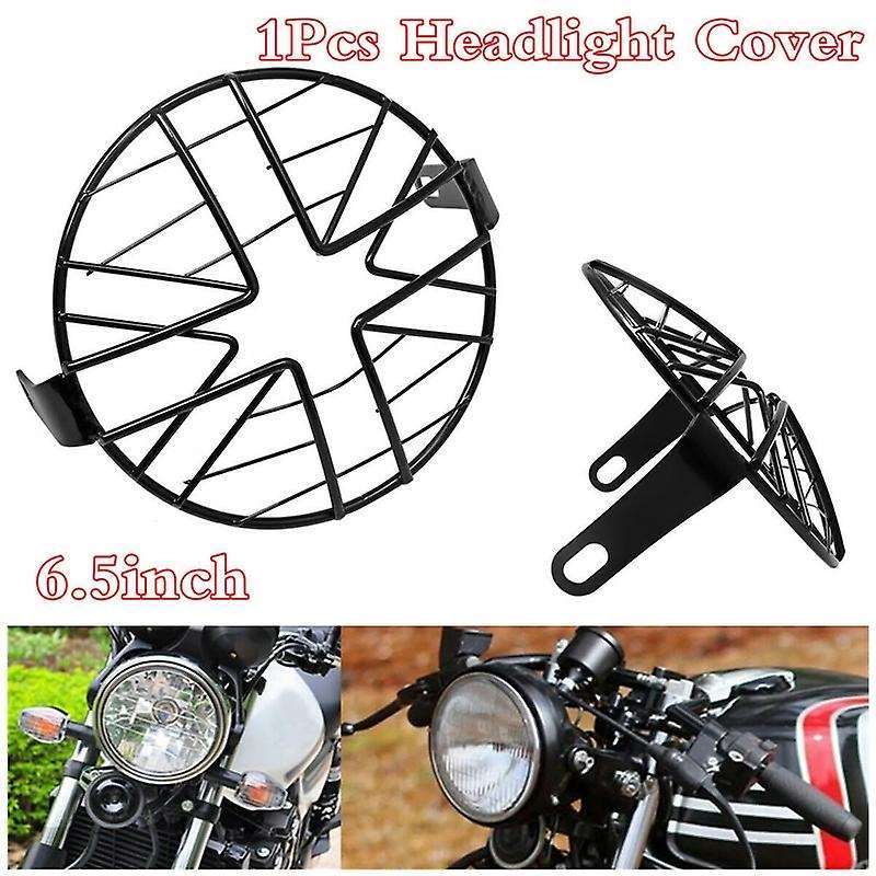 6.5 inch Headlight Mesh Grill Motorcycle Head Light Cover Universal