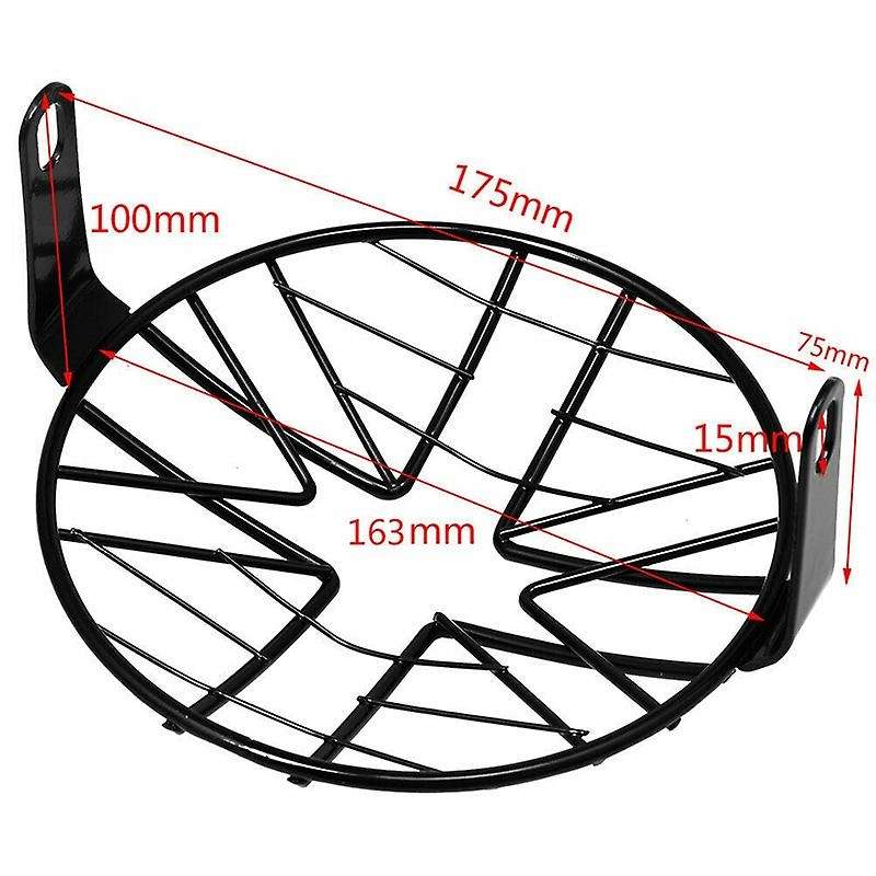 6.5 inch Headlight Mesh Grill Motorcycle Head Light Cover Universal