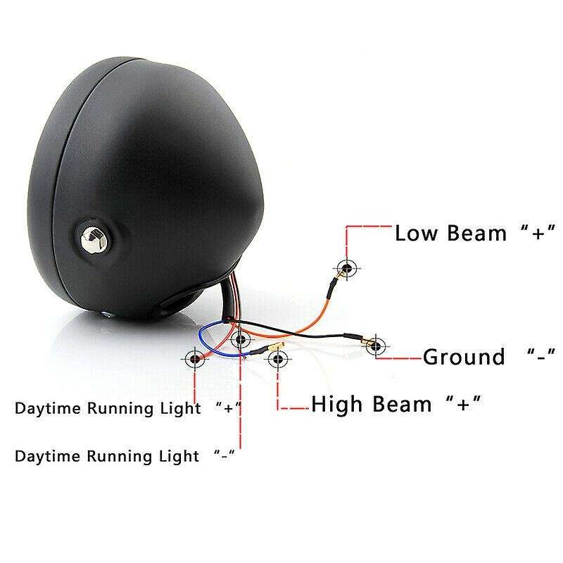 6.5 inch LED Motorcycle Headlight HiLo head light lamp Bulb DRL for Sportster Cafe Bobber