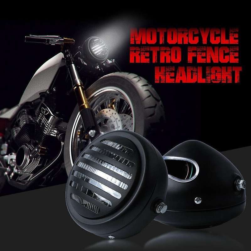 6.5Inch Retro Motorcycle Headlight Lamp Hi-Lo Beam for Cafe
