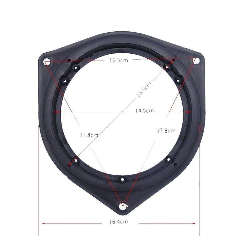 6.5inch Front Rear Door Stereo Speaker Mat Adapter Wire Mount Plugs Plates Bracket Spacers Ring For