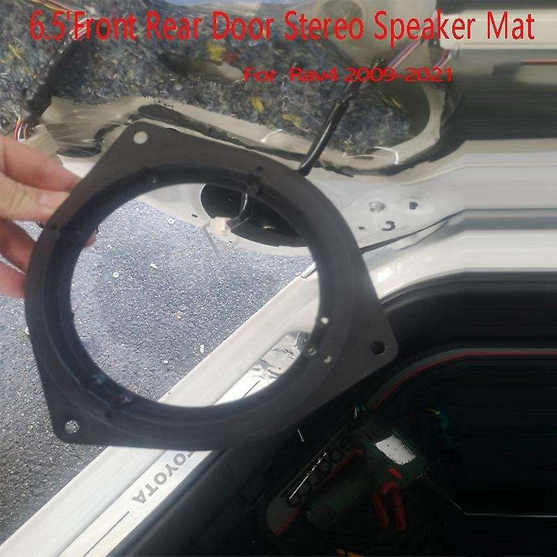 6.5inch Front Rear Door Stereo Speaker Mat Adapter Wire Mount Plugs Plates Bracket Spacers Ring For