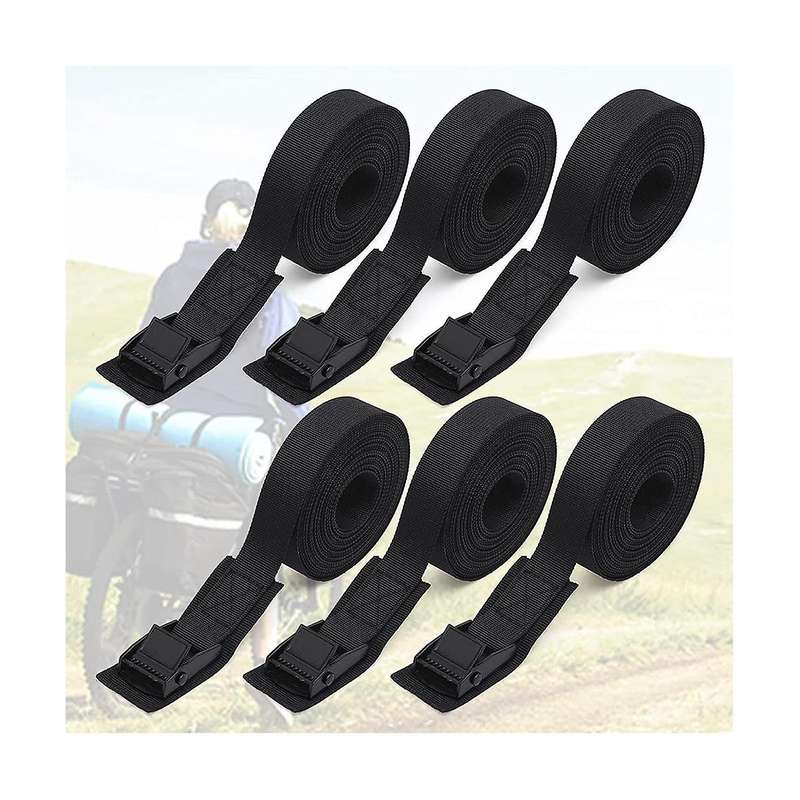 6.6ft Lashing Straps with Adjustable Cam Buckles Tie Down Cinch Straps Up to 550lbs for Packing,car