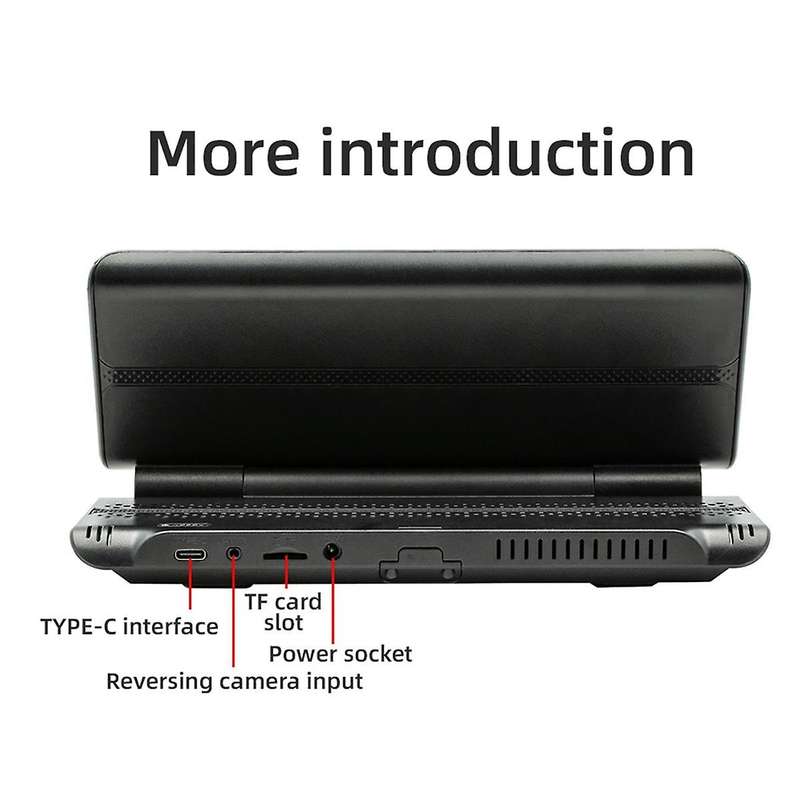 6.86Inch Car Portable Adjustable Flip Screen Car Wireless CarPlay Android Auto Touch Navigation Scre