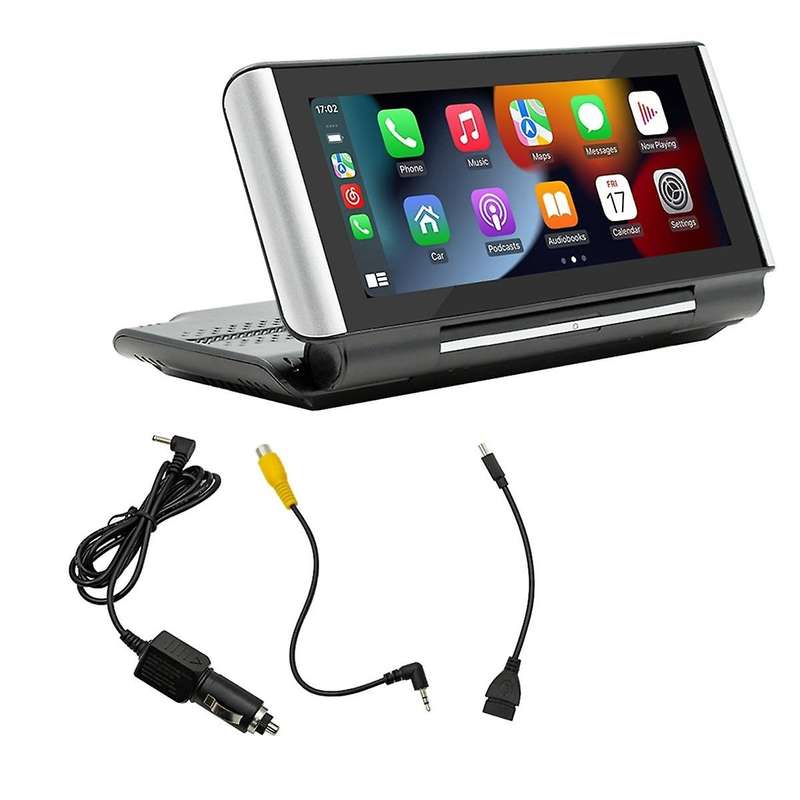 6.86Inch Car Portable Adjustable Flip Screen Car Wireless CarPlay Android Auto Touch Navigation Scre