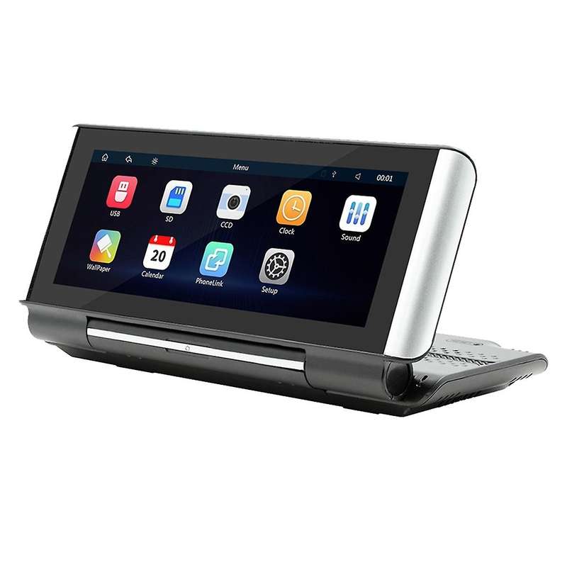 6.86Inch Car Portable Adjustable Flip Screen Car Wireless CarPlay Android Auto Touch Navigation Scre