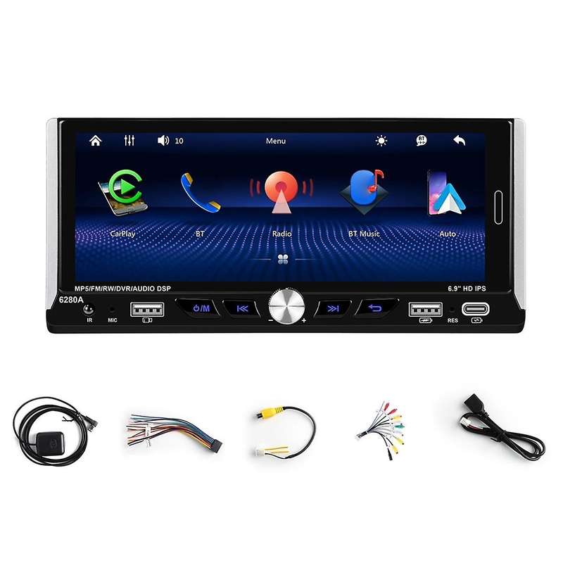 6.9In Android13 Car Radio 1Din Multimedia Player 2G+64G GPS Stereo WIFI Bluetooth Carplay Android A