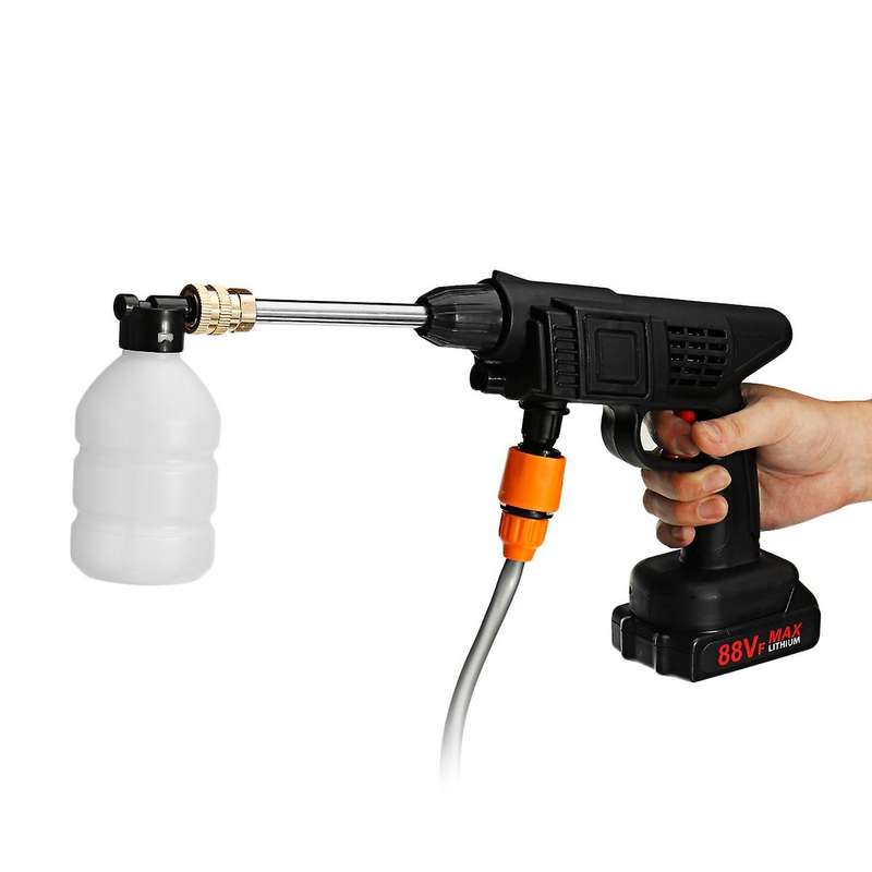 60 Bar 1500W Cordless High Pressure Car Washer Rechargeable Electric Water Foam Machine for Battery