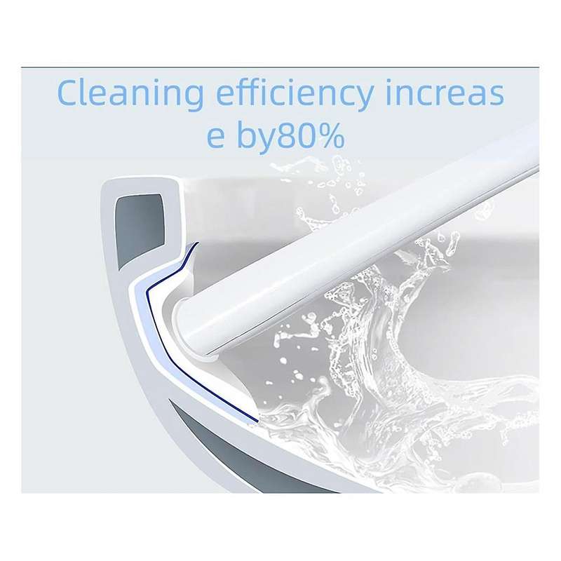 60 Counts Upgraded Toilet Brush Wand Disposable Toilet Cleaning Wand Refills Bowl Scrubbers Heads