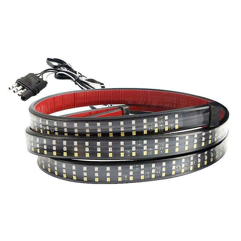 60 Inch Truck LED Strip Light Bar Triple Row with Reverse Brake Turn Signal for Pickup