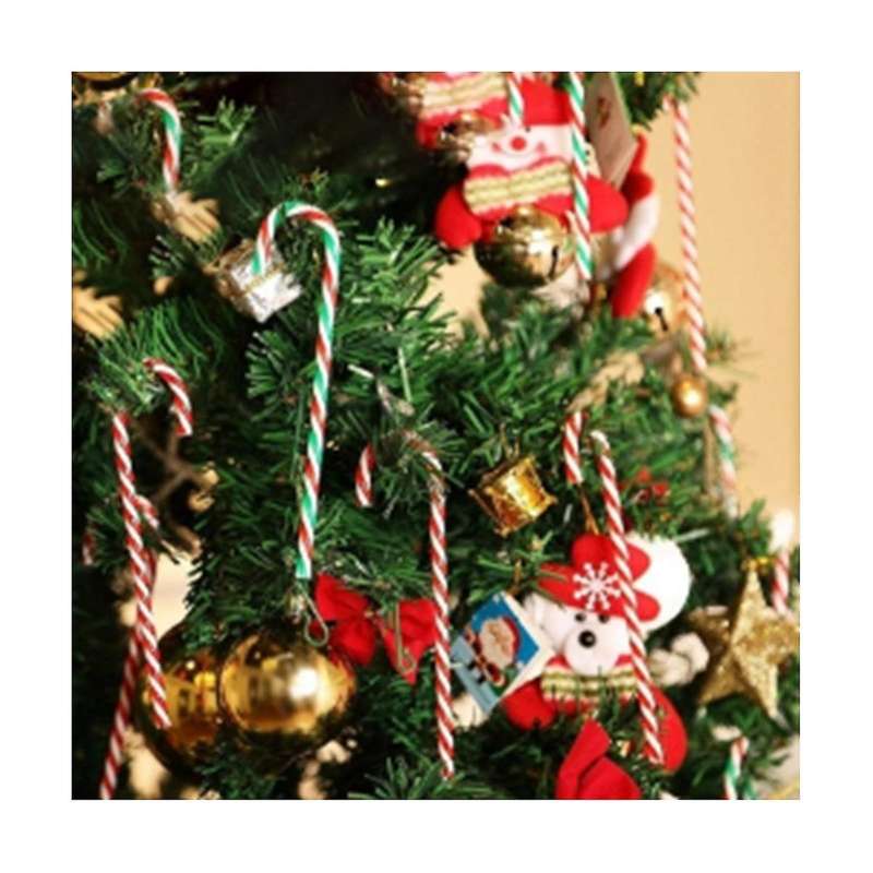 60 Pcs Christmas Acrylic Cane Christmas Trees Hanging Ornaments Home Decorations Kid Gifts Toys