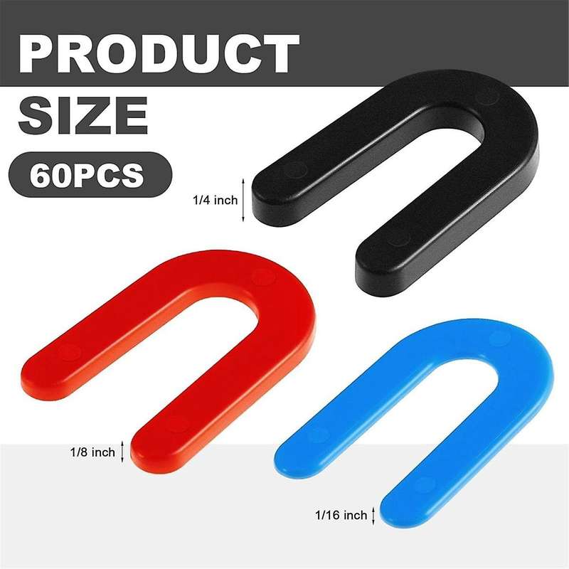 60 Pcs Auto LiftInstallation Leveling Shim Kit 2 Post 4 Post Lift Shims for SurfaceMount Automotive