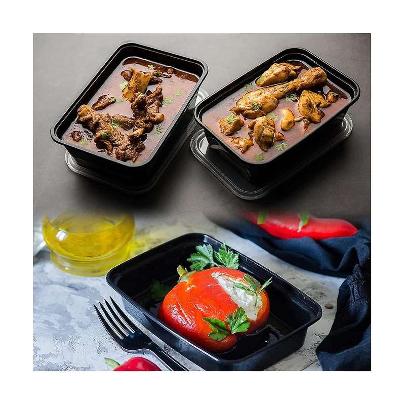 60 Pack Food Storage Containers with Lids Also Disposable Plastic Food Containers Containers Stacka