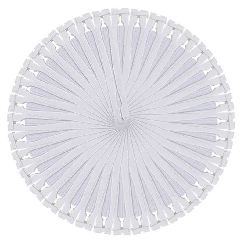 60 Pcs Fan White Paper Round Heart Decoration Wedding Party Gift for Guests Anniversary Wedding Bap