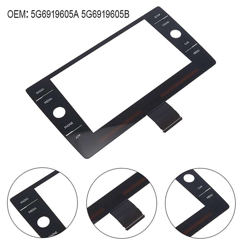 60 Pins 8 Inch Glass Touch Screen Digitizer for Mk7 Golf 7 7.5 B8 Mk6 Radio 5g6919605a 5g6919605b