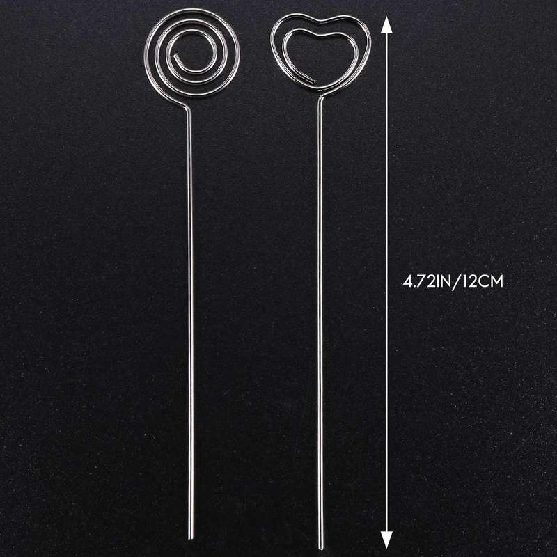 60 Pieces Memo Clip Compatible Wedding Cake Decor,round and Heart Shape