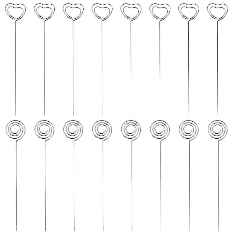 60 Pieces Memo Clip Compatible Wedding Cake Decor,round and Heart Shape
