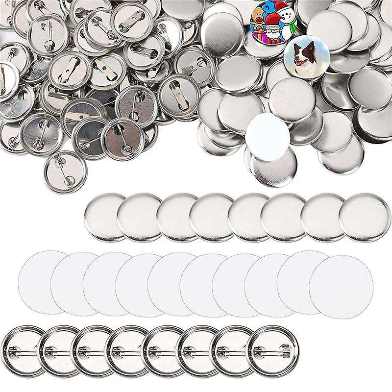 600 Pcs Blank Button Making Supplies for Button Making Machine