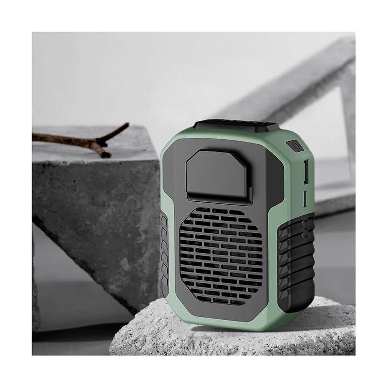 6000mah Portable Hanging Waist Fan Wearable Electric Fan Usb Charging Mini High Wind Power Fan for O