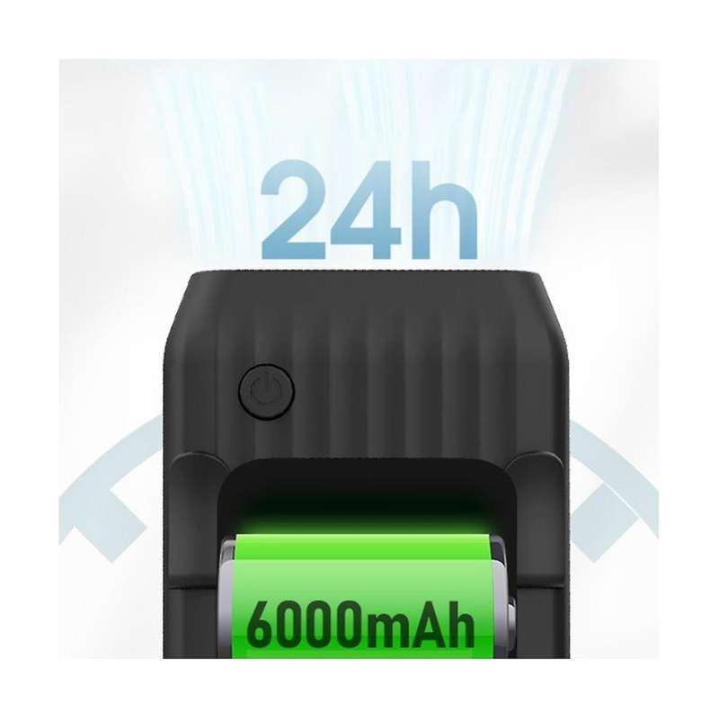 6000mah Hanging Neck Fan Mini Cooler Usb Mobile Charging Bank Ventilador Waist Hanging Fan with Str