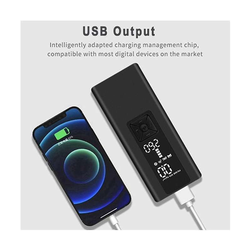 6000mah Car Air Pump Wireless Portable Multi-function Car Air Pump Lcd Digital Display Smart Chargin
