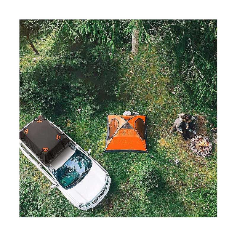 600D Oxford Cloth Car Roof Bag Luggage Storage Pouch Waterproof Sunscreen Dustproof Camping Self-Dr