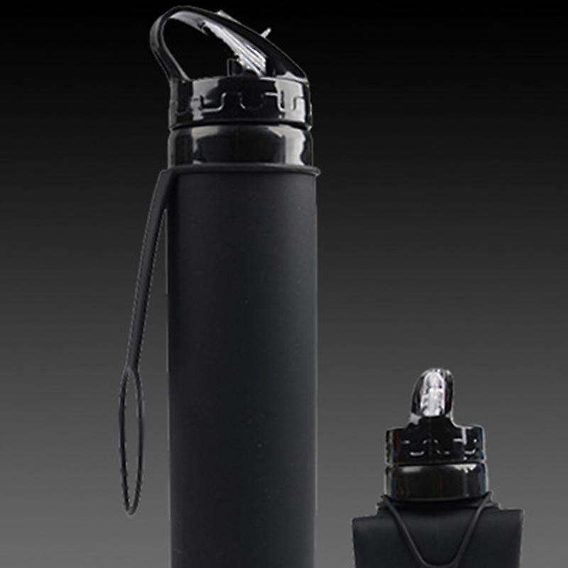 600Ml Flexible Silicone Folding Cup Outdoor Travel Sports Hiking Camping Portable Drink Water Bottle