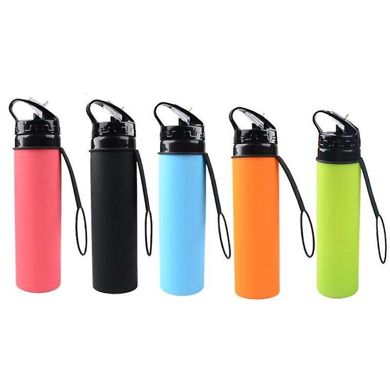 600Ml Flexible Silicone Folding Cup Outdoor Travel Sports Hiking Camping Portable Drink Water Bottle
