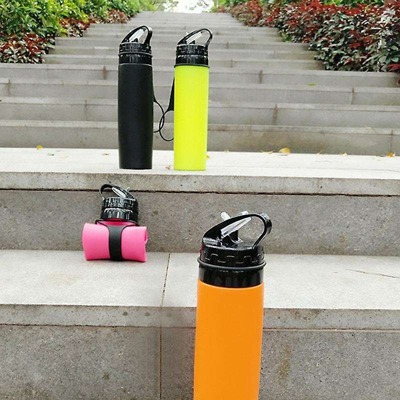 600Ml Flexible Silicone Folding Cup Outdoor Travel Sports Hiking Camping Portable Drink Water Bottle