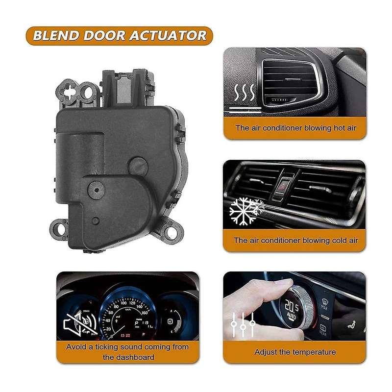 604-038 HVAC Heater Blend Door Actuator for 2009-2012 Ram 1500 2500 3500 68048902AA 68048902AB(2 PC