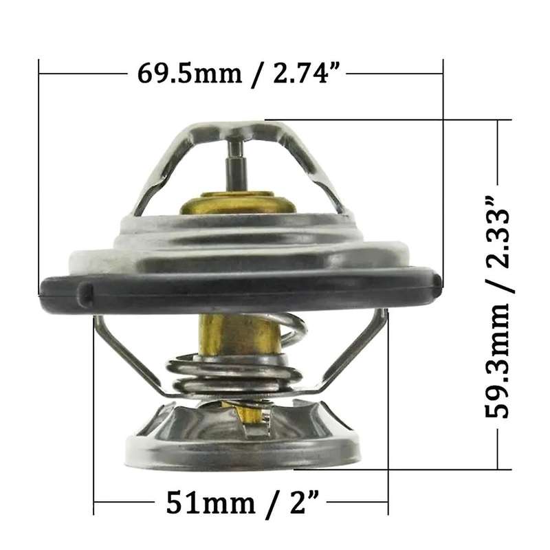 6062030475 6012030076 New Engine Coolant Thermostat 80 for Sports 2.9l 2004 2005 2006 2007