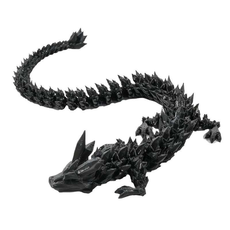 60CM Movable Dragon Ornament with Joints Dragon Ornament Stress Reducing Desktop Toy Ornament