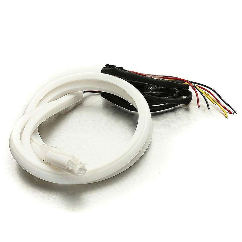 60Cm Flexible Car Soft Tube Guide LED Strip Lamp DRL Daytime Running Light