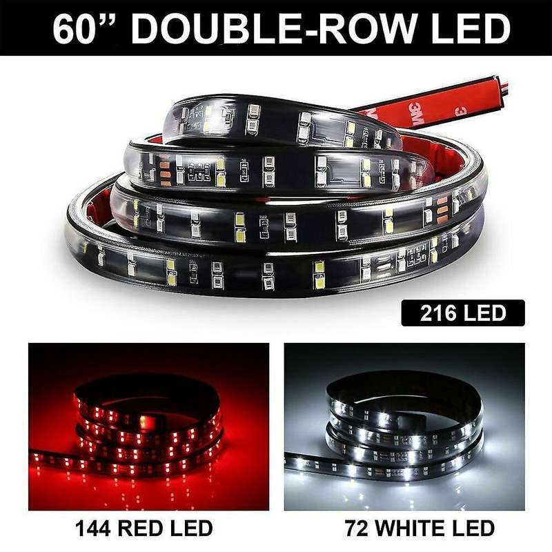 60Inch Double Led Light Strip Bar Reverse Brake for Truck