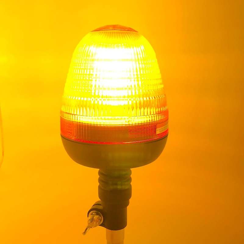 60LED Car Rotating Flashing Car Warning Light Emergency Flashing Light Safety-Signal Light for Tract