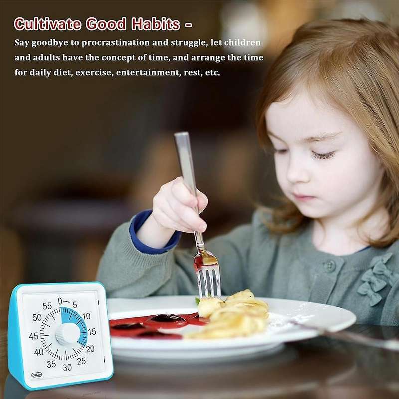 60-minute Visual Timer for Kids,study Classroom Timer, Silent Countdown Timer for Teachers and Adul