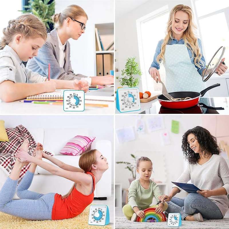 60-minute Visual Timer for Kids,study Classroom Timer, Silent Countdown Timer for Teachers and Adul