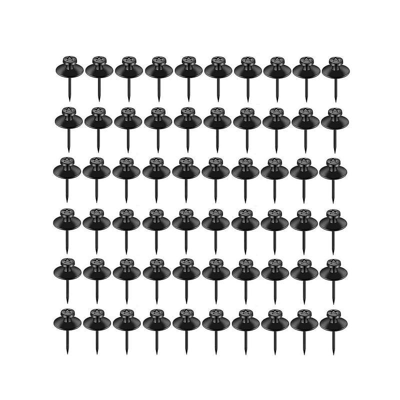 60Pack Black Double Headed Picture Hanging Nails, Picture Nails, Tacks for Wall Hangings, Wall Pins
