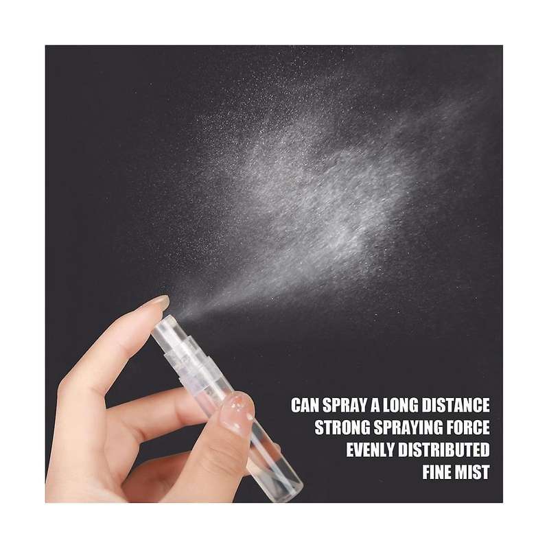 60pcs 5ml Mini Spray Bottle, Mini Clear Plastic Spray Bottle Empty, Fine Mist Refillable Perfume Bot