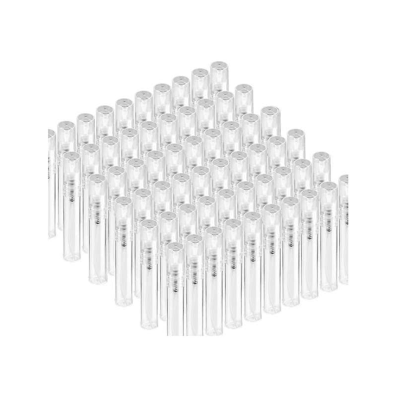 60pcs 5ml Mini Spray Bottle, Mini Clear Plastic Spray Bottle Empty, Fine Mist Refillable Perfume Bot