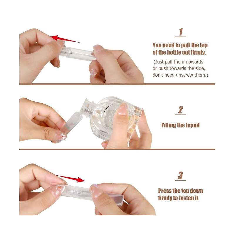 60pcs 5ml Mini Spray Bottle, Mini Clear Plastic Spray Bottle Empty, Fine Mist Refillable Perfume Bot