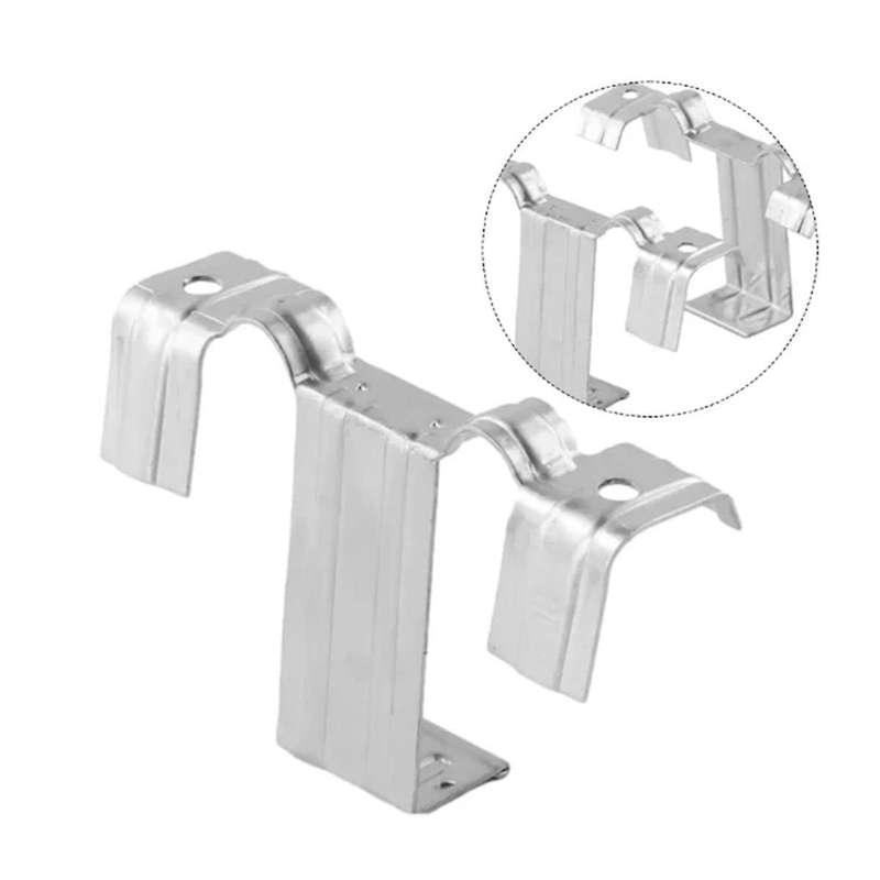 60PCS 35mm Solar Panel Photovoltaic Water Guide Clip Stainless Steel Deflector Mud Drain Button Wate